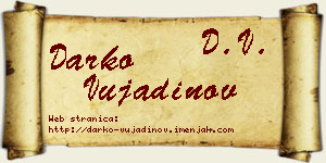 Darko Vujadinov vizit kartica